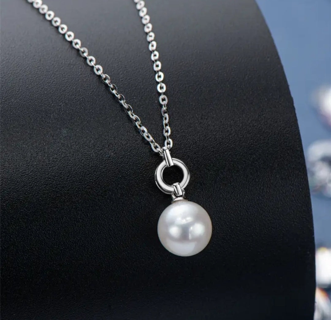 7-7.5mm divine pearl pendant necklace