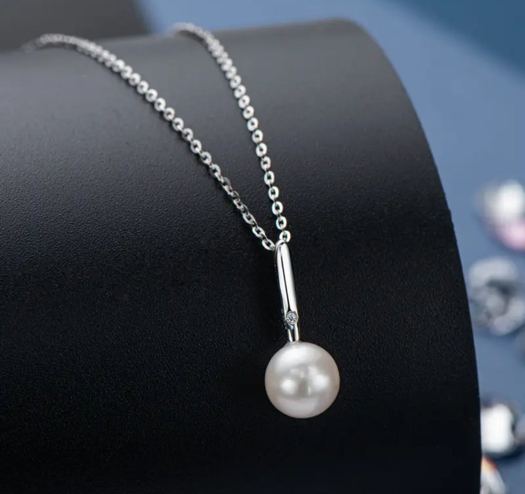 7.5-8mm magnificent pearl pendant necklace