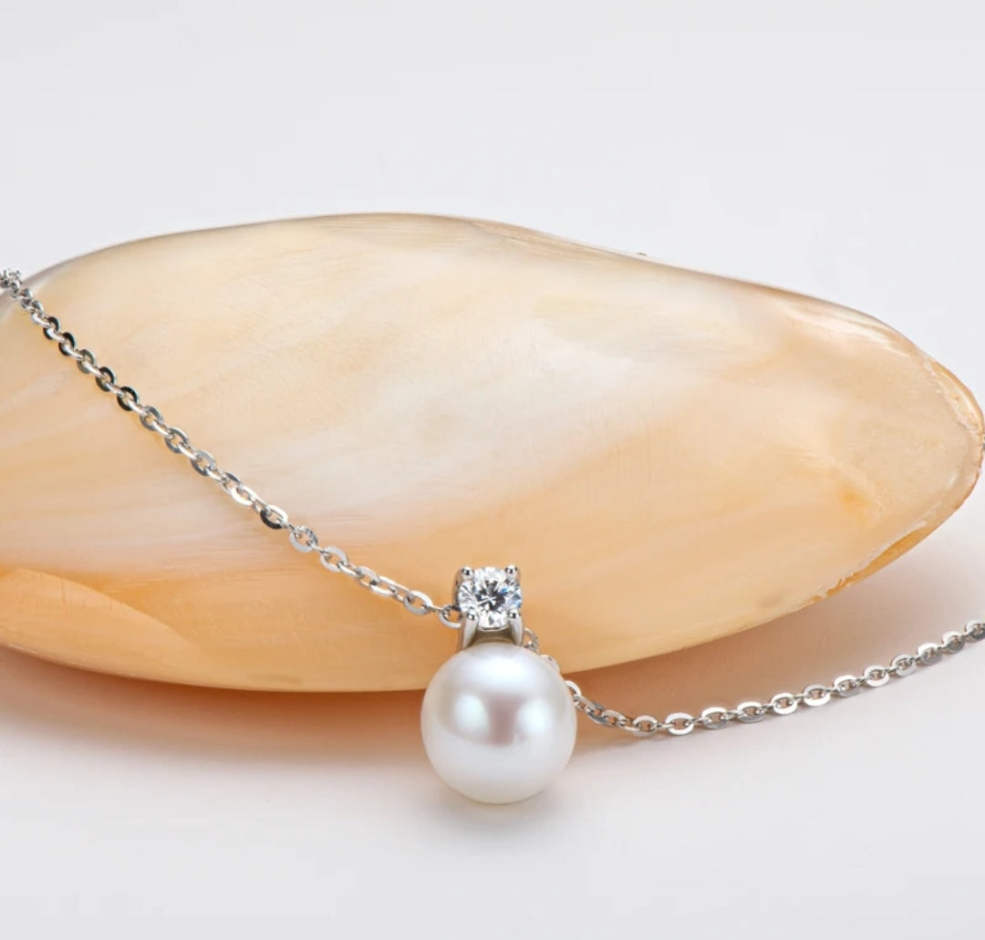 7.5-8mm pearl pendant necklace