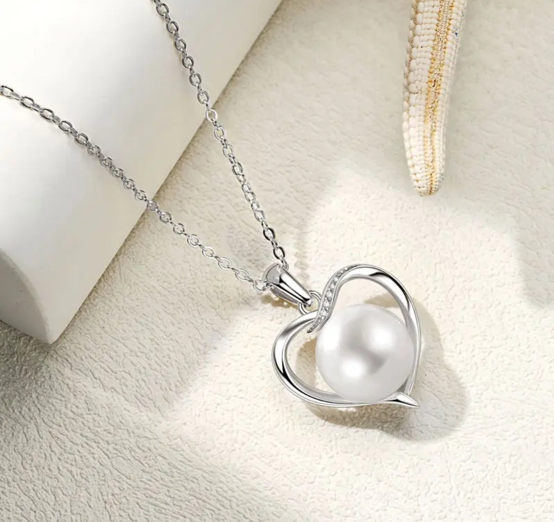 12mm real pearl pendant necklace