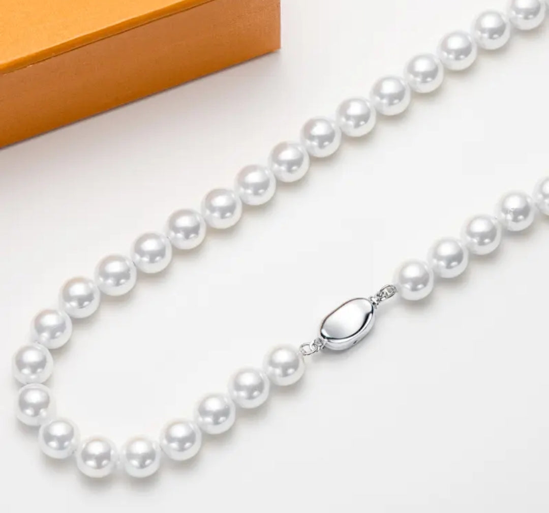 8-9mm multi pearl pendant necklace