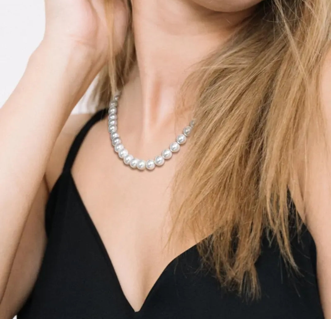 8-9mm multi pearl pendant necklace