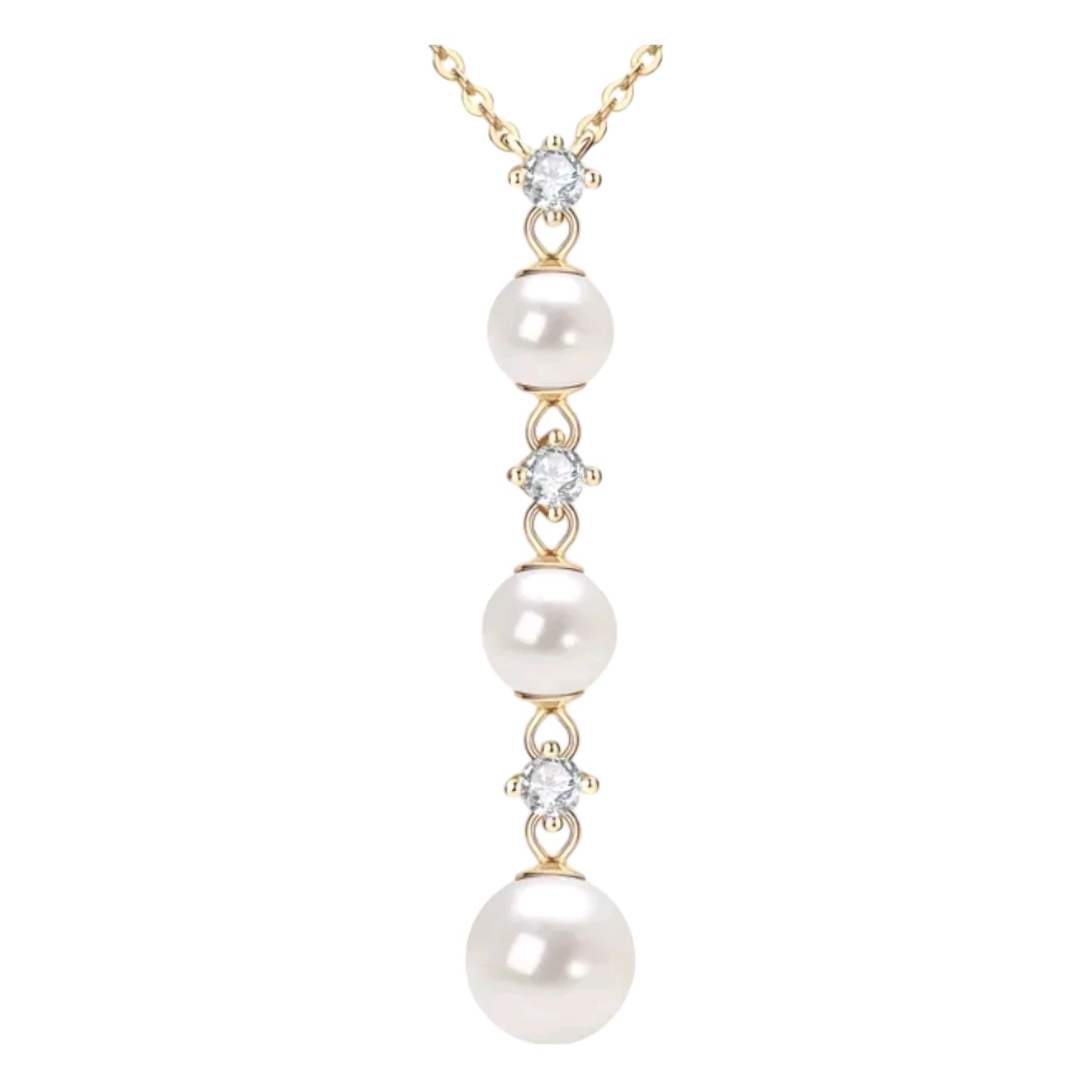 6mm 7mm 8.5mm divine pearl pendant necklace