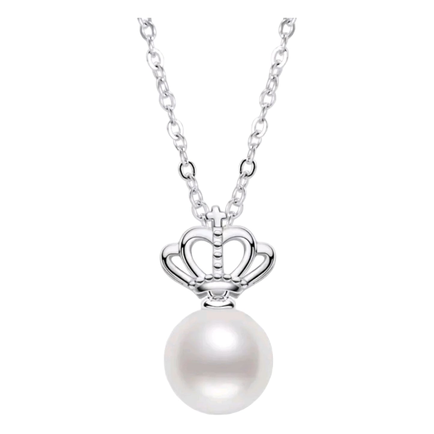 7.5-8mm crown pearl pendant necklace