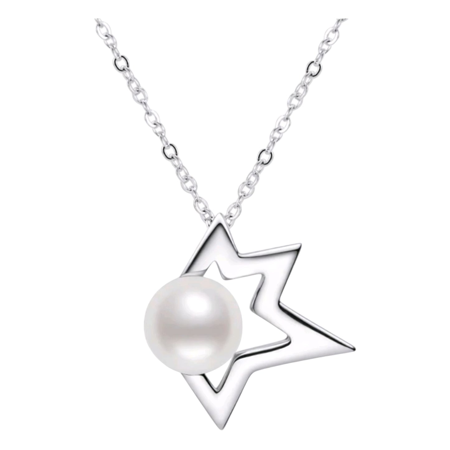 7.5-8mm Unique star shape pendant necklace