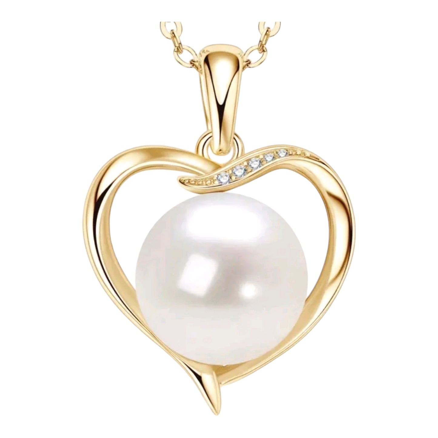 12mm real pearl pendant necklace