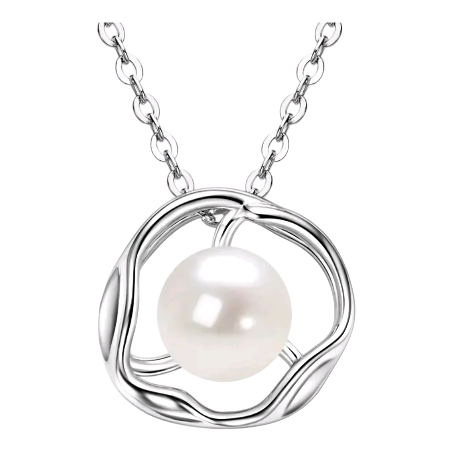 6.5-7mm natural pearl pendant necklace