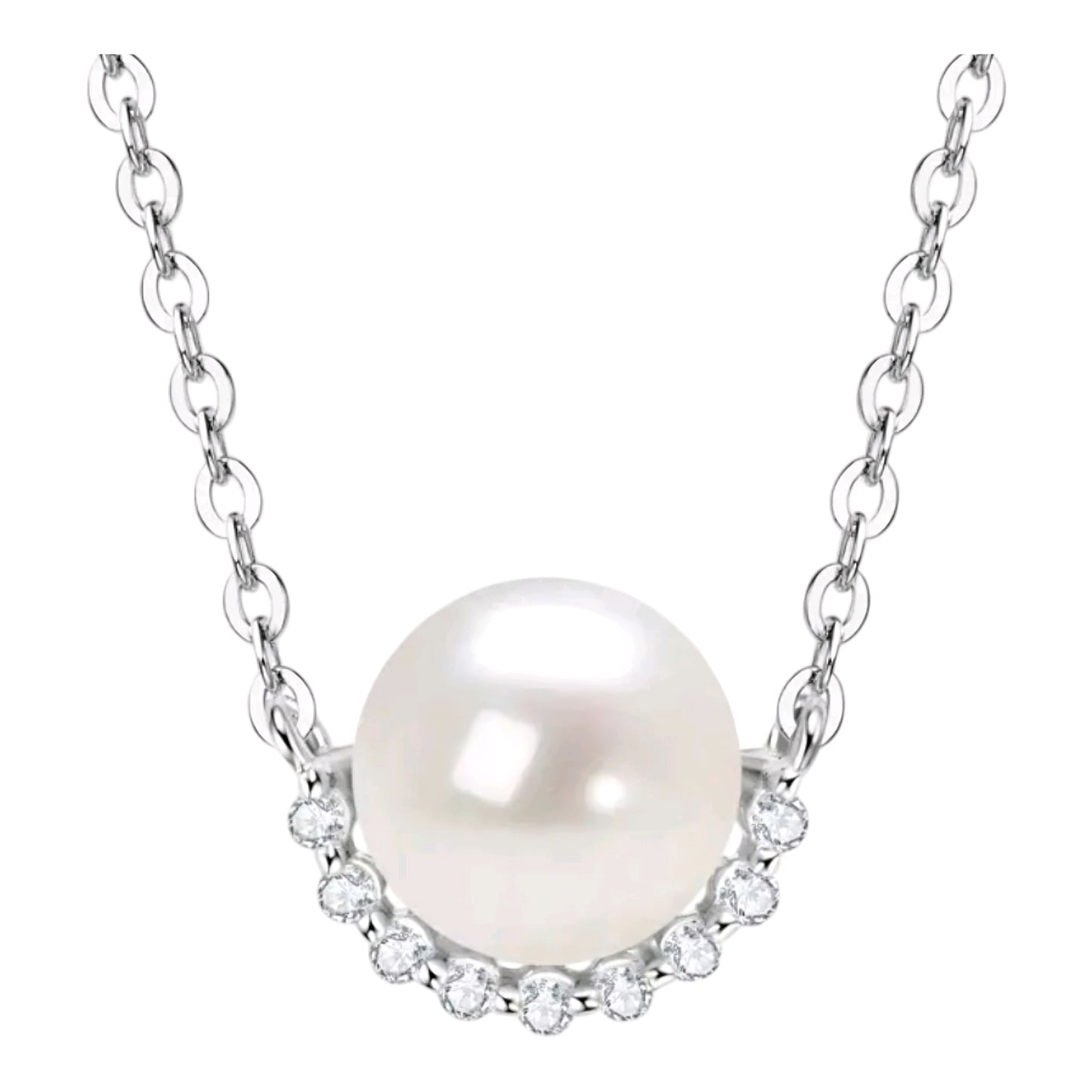 7-8mm natural pearl pendant necklace