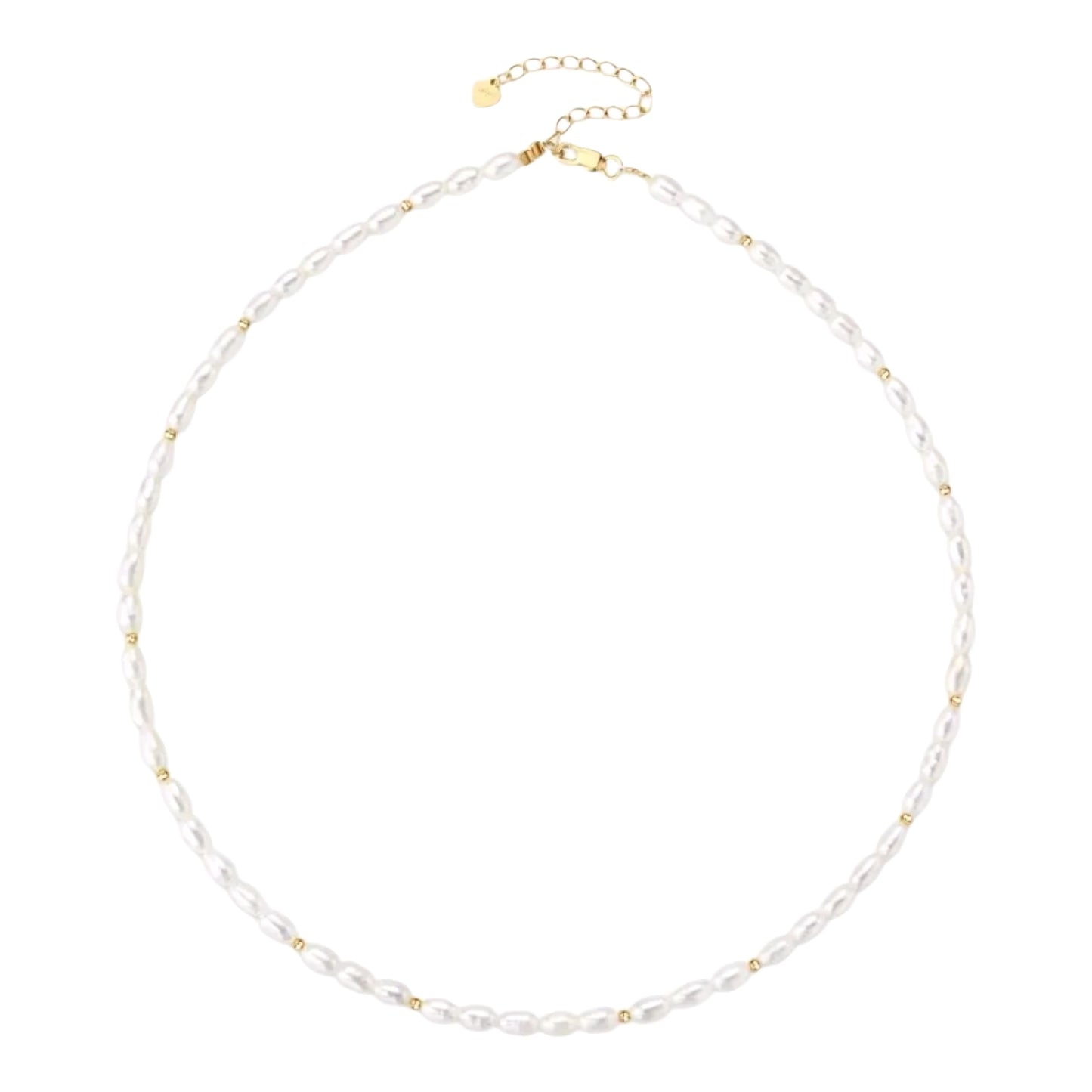 3.5*6mm bead pearl pendant necklace