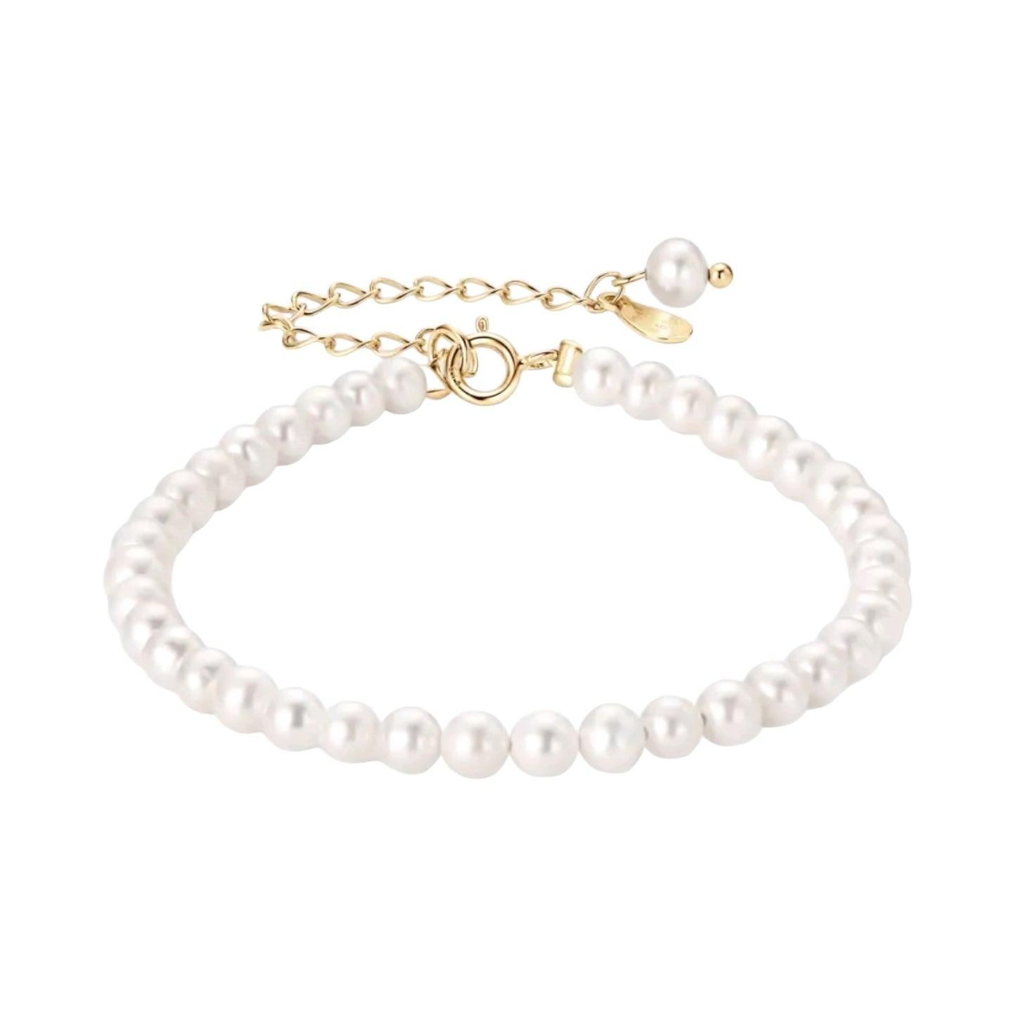 3mm/4mm white pearl bracelet