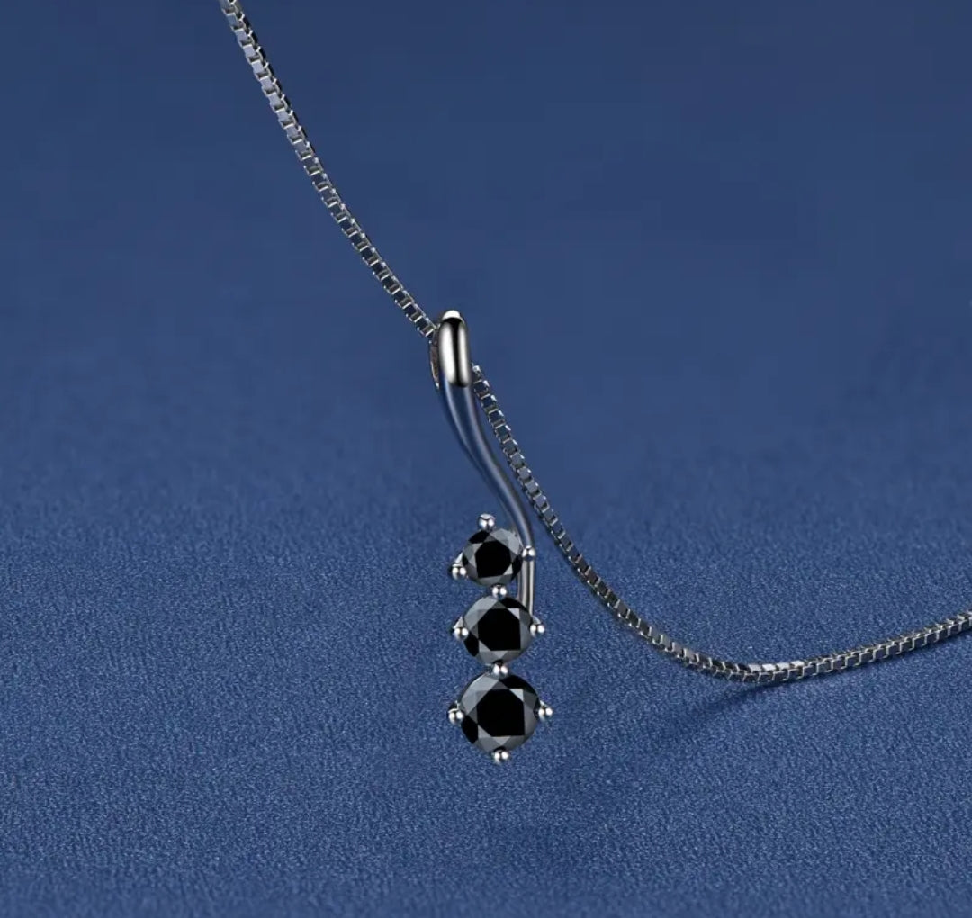 4mm 3.5mm 3mm Moissanite pendant necklace