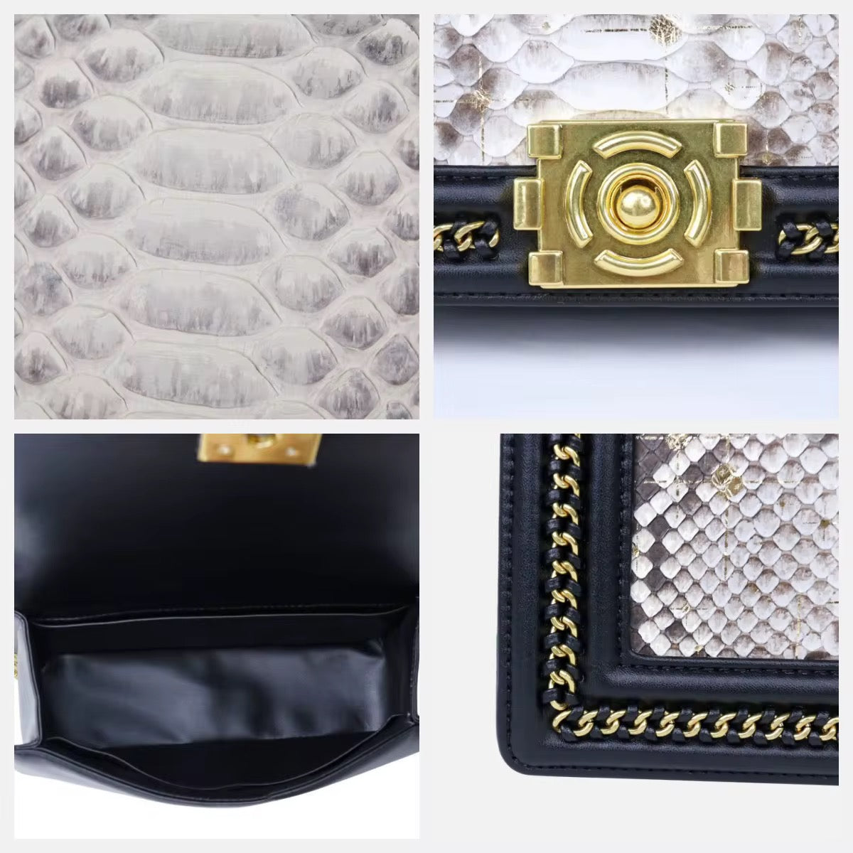 Luxury Snake Leather Bag for Women – Handmade in Italy | Noiyan