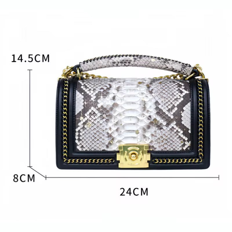 Luxury Snake Leather Bag for Women – Handmade in Italy | Noiyan