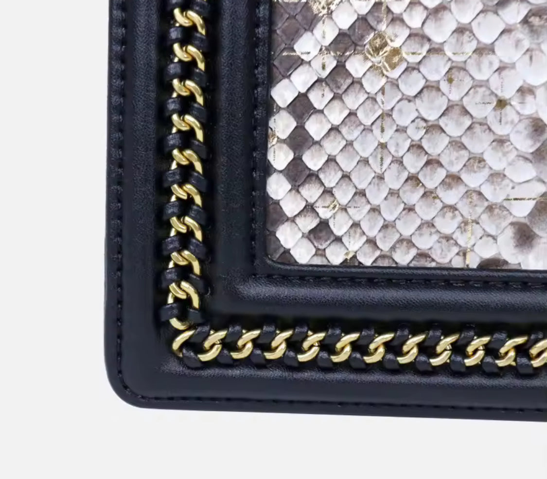 Luxury Snake Leather Bag for Women – Handmade in Italy | Noiyan