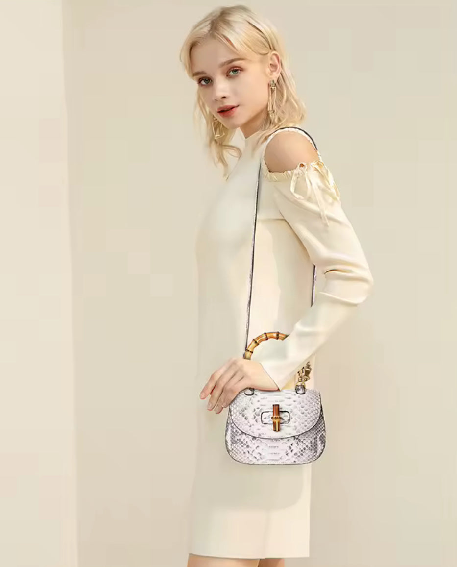 Luxury Snake Leather Bag – Handmade in Italy | Noiyan