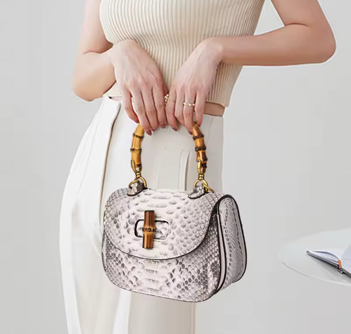 Luxury Snake Leather Bag – Handmade in Italy | Noiyan