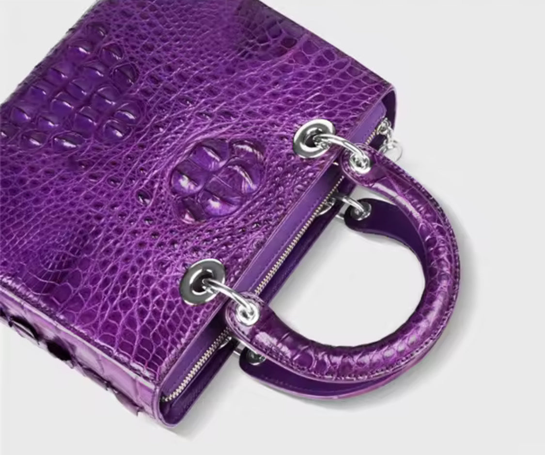Luxury Crocodile Leather Bag for Women | Handmade in Italy | noiyan