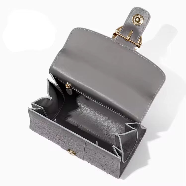 Ostrich leather bag