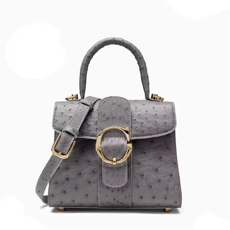 Ostrich leather bag