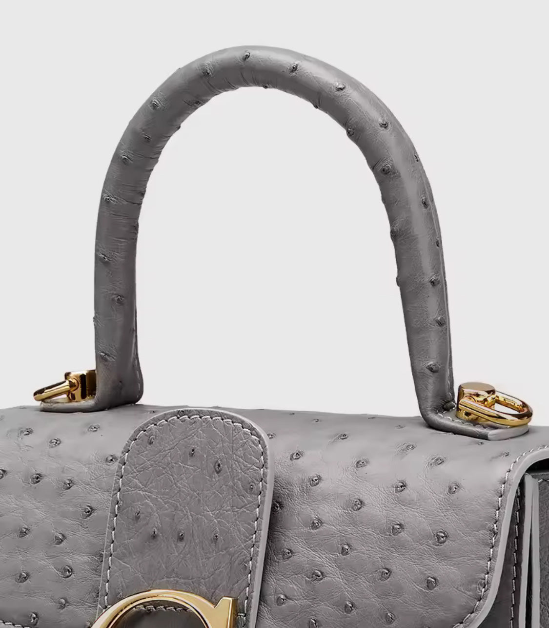 Ostrich leather bag