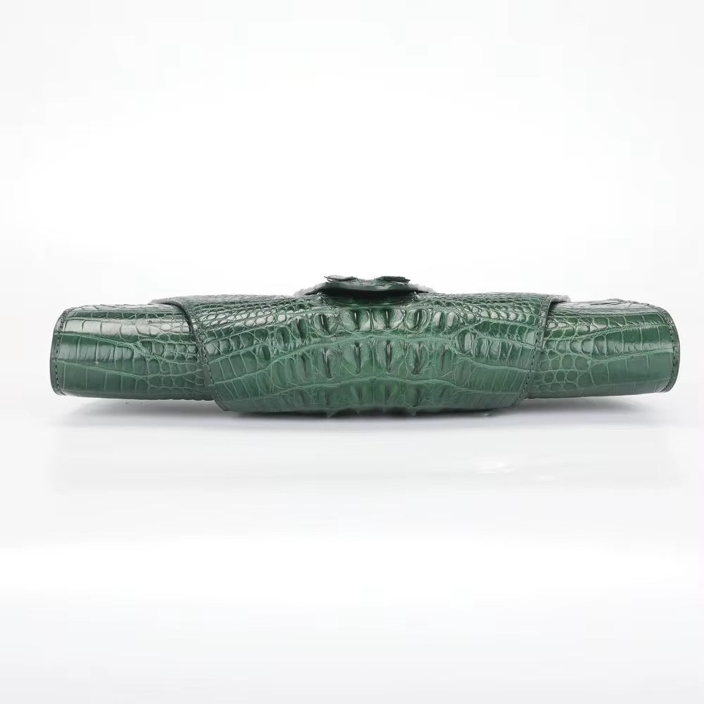 Crocodile Leather Clutch Purse for Women | Handmade in Italy