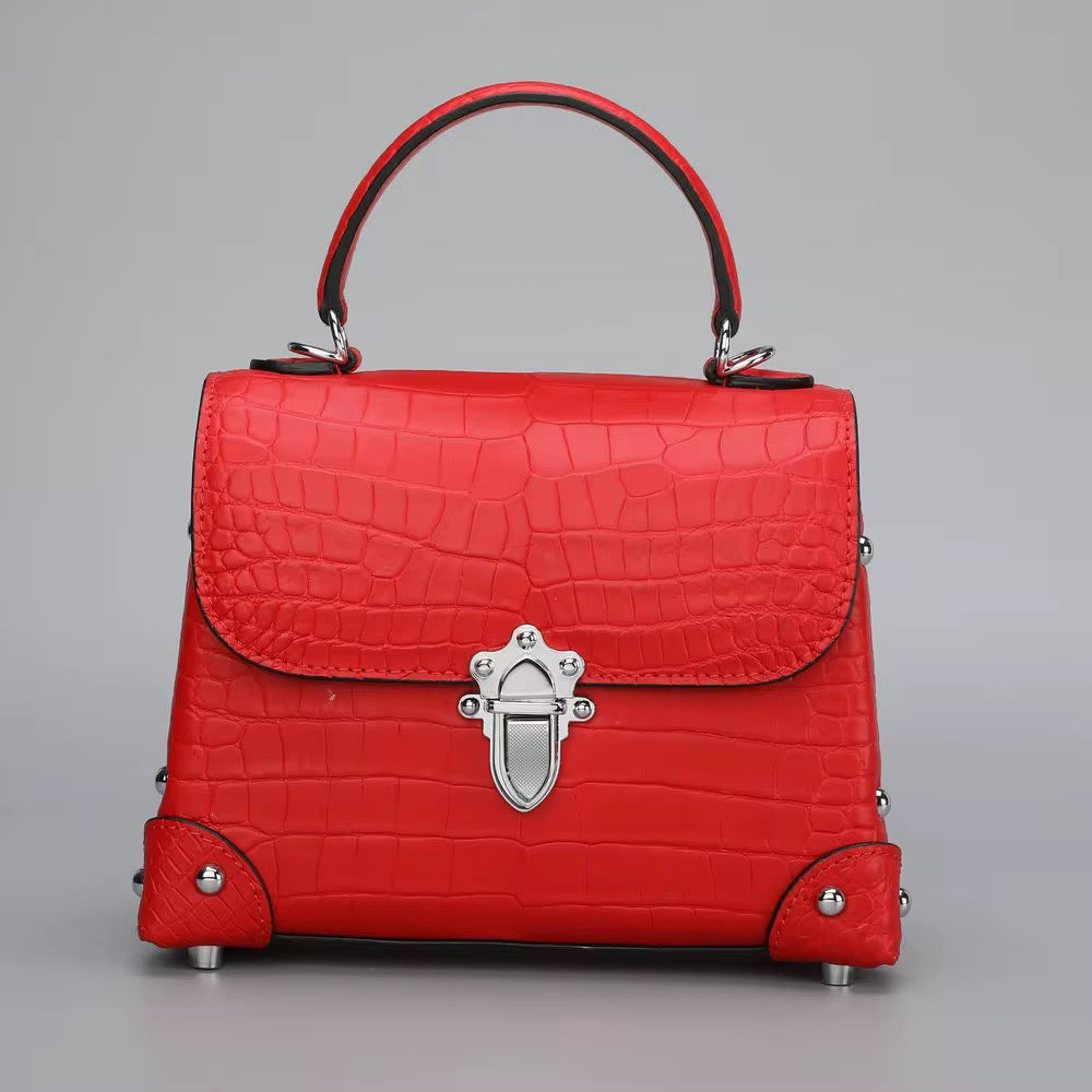 Crocodile Leather Bag for Women | Handmade in Italy | Noiyan
