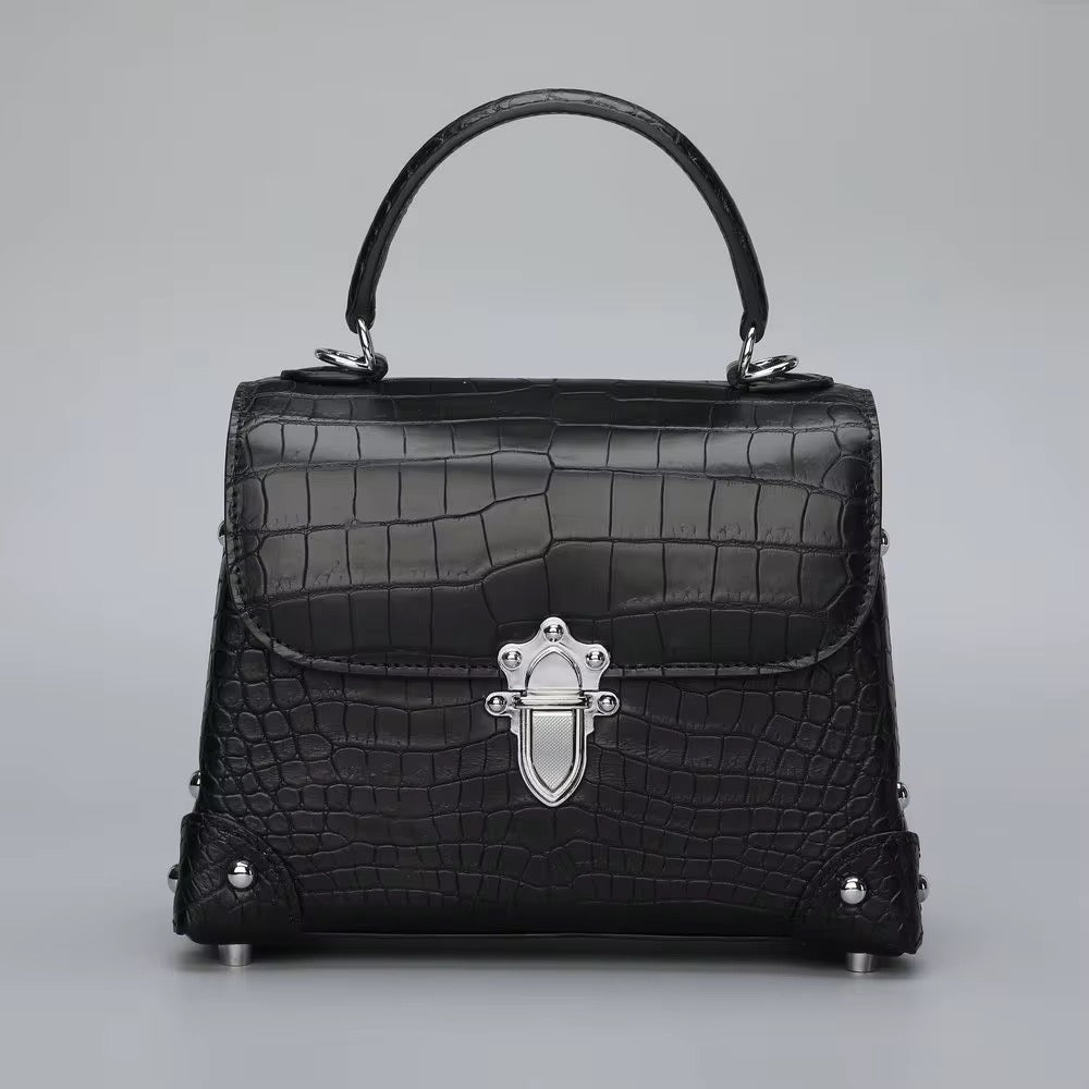 Crocodile Leather Bag for Women | Handmade in Italy | Noiyan