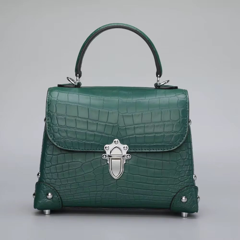 Crocodile Leather Bag for Women | Handmade in Italy | Noiyan