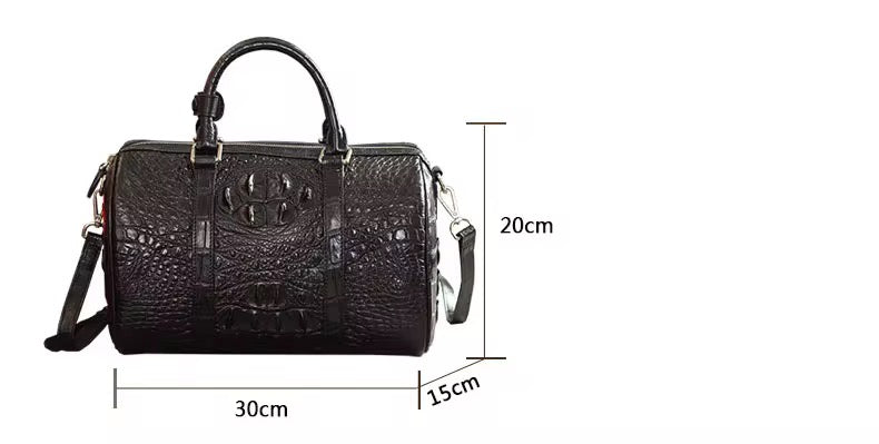 Crocodile Leather Travel Bag | Handmade in Italy | Noiyan