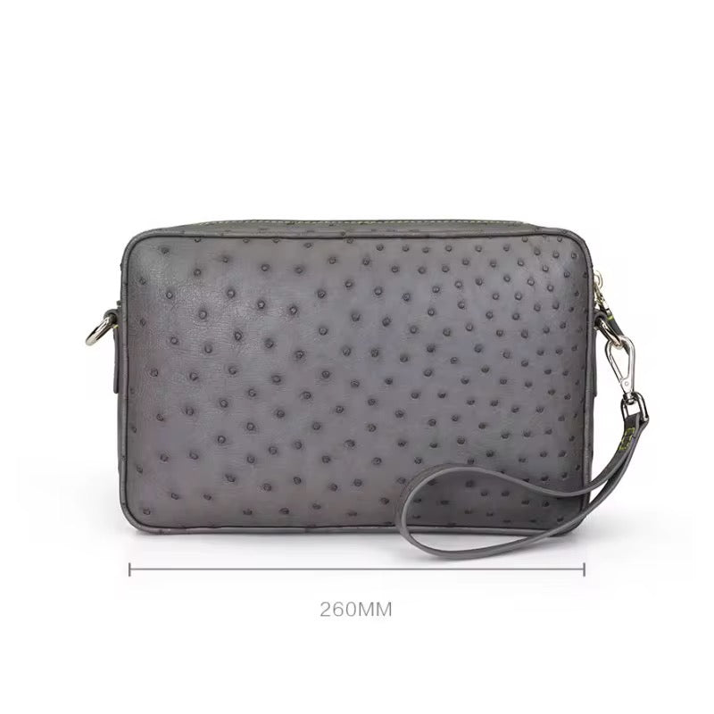 Ostrich leather bag