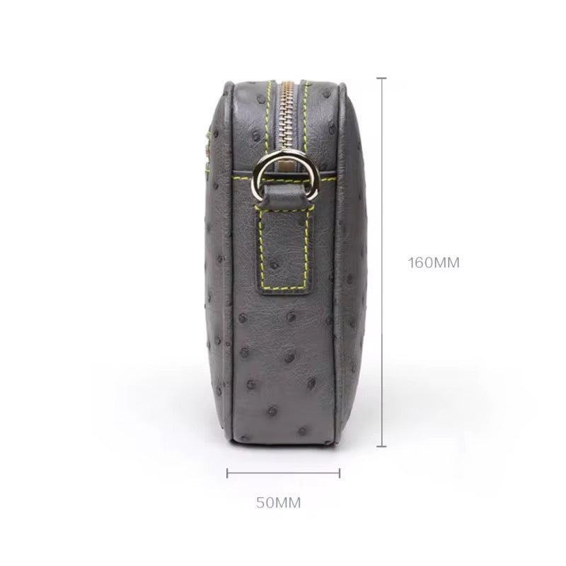 Ostrich leather bag