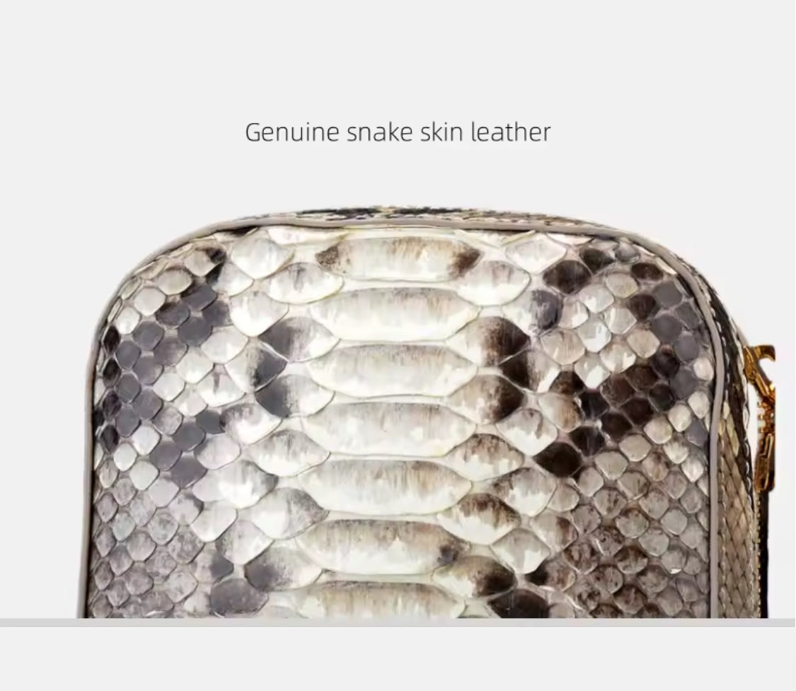 Crossbody Snake Leather Bag for Men – Handmade in Italy | Noiyan