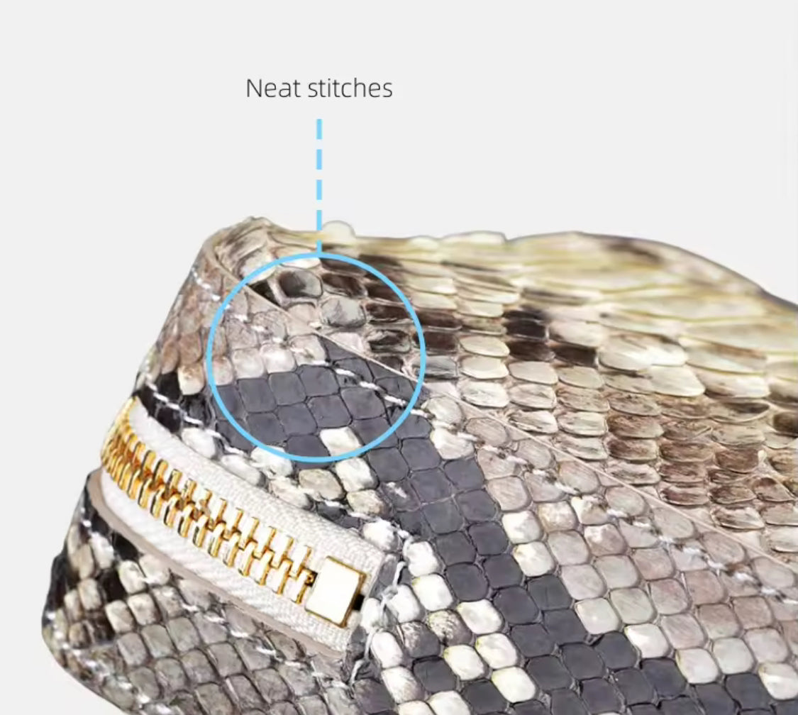 Crossbody Snake Leather Bag for Men – Handmade in Italy | Noiyan