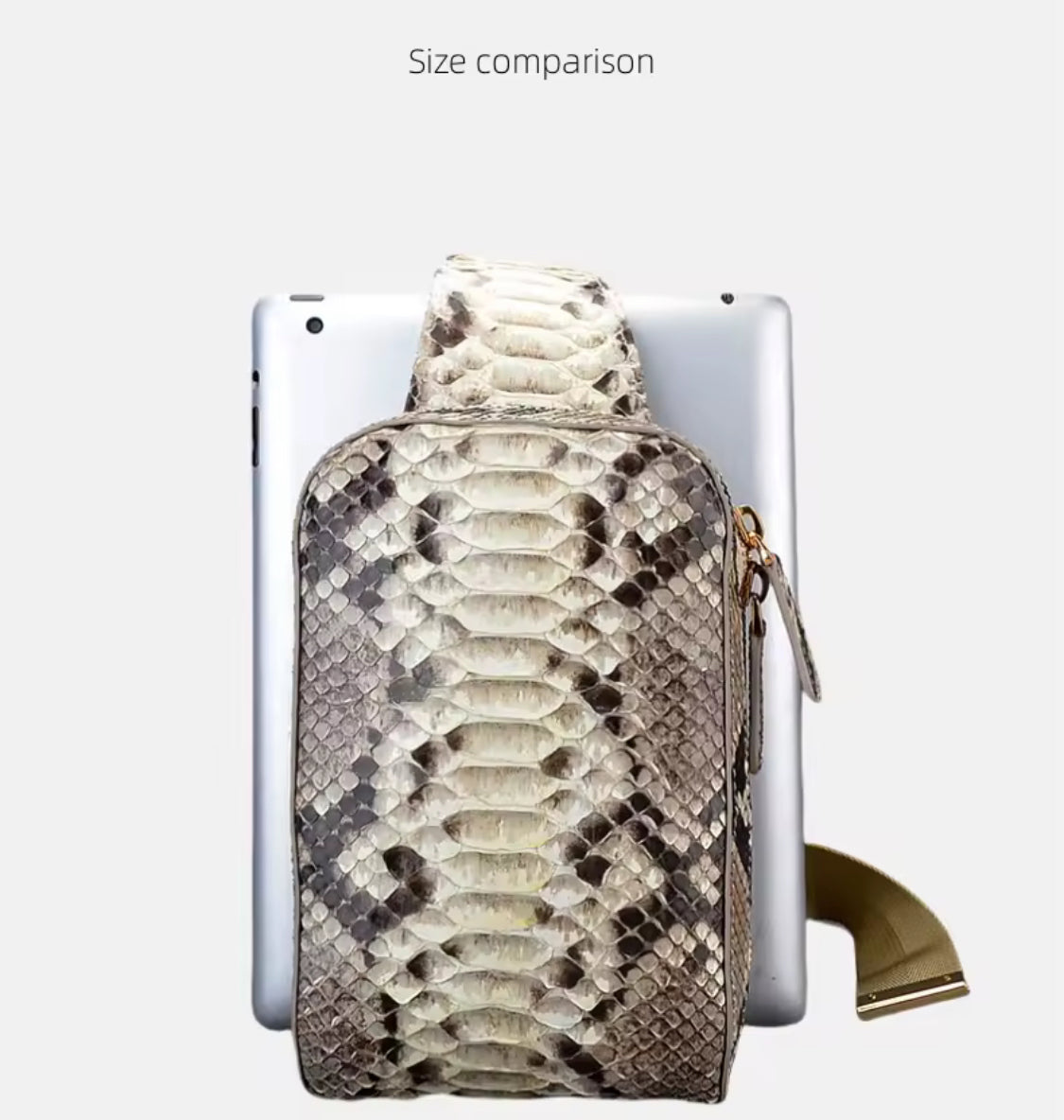 Crossbody Snake Leather Bag for Men – Handmade in Italy | Noiyan
