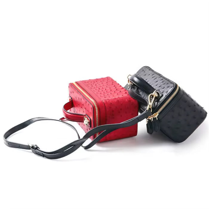 Ostrich leather bag