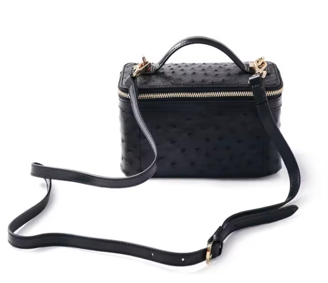 Ostrich leather bag