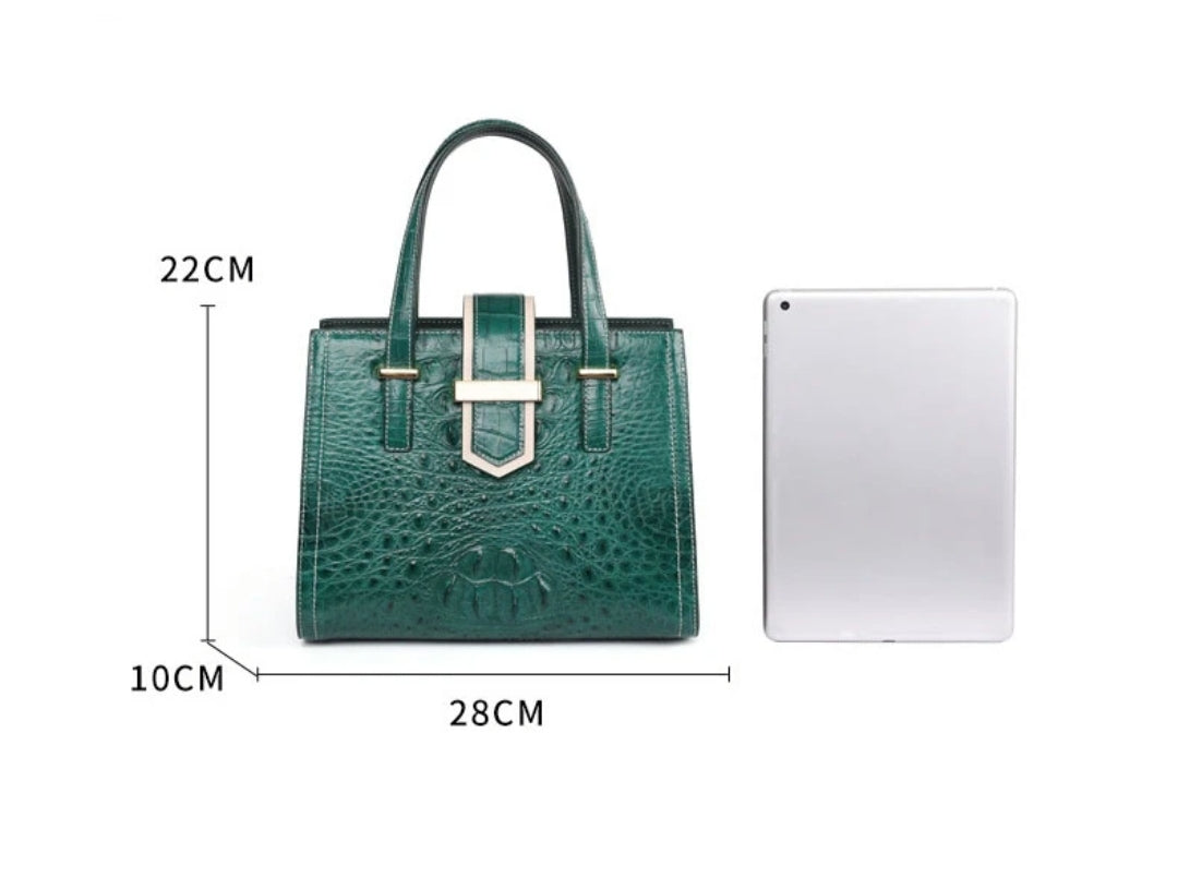 Crocodile Leather Handbag for Women | Handmade in Italy