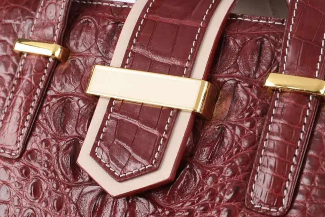 Crocodile Leather Handbag for Women | Handmade in Italy