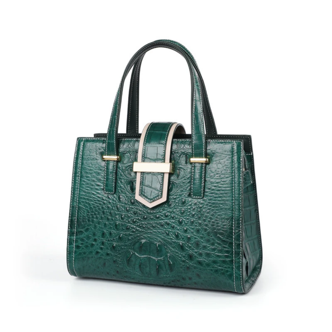 Crocodile Leather Handbag for Women | Handmade in Italy
