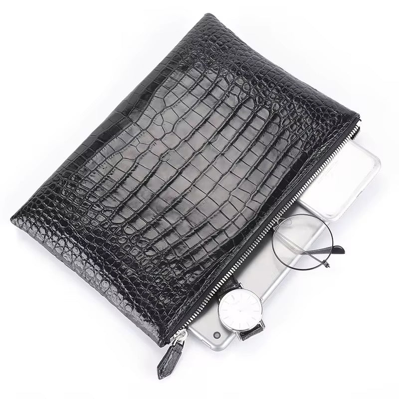 Crocodile Leather Wallet for Men & Women | Belly Leather – Brown & Black
