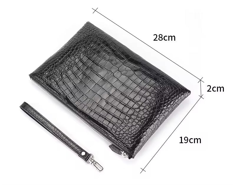 Crocodile Leather Wallet for Men & Women | Belly Leather – Brown & Black