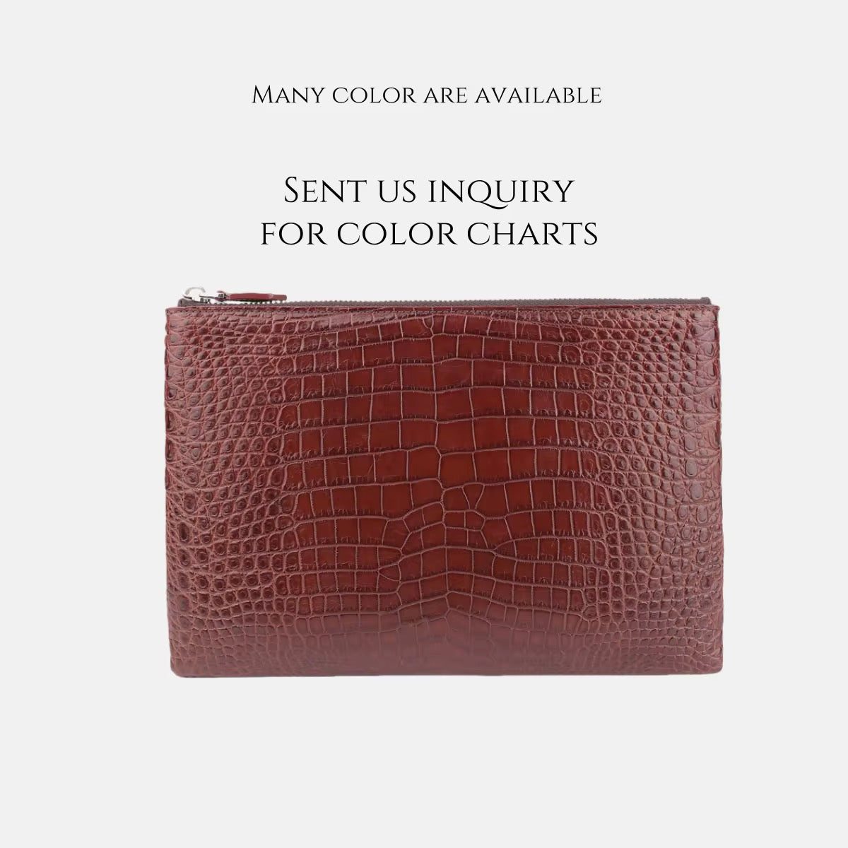 Crocodile Leather Wallet for Men & Women | Belly Leather – Brown & Black