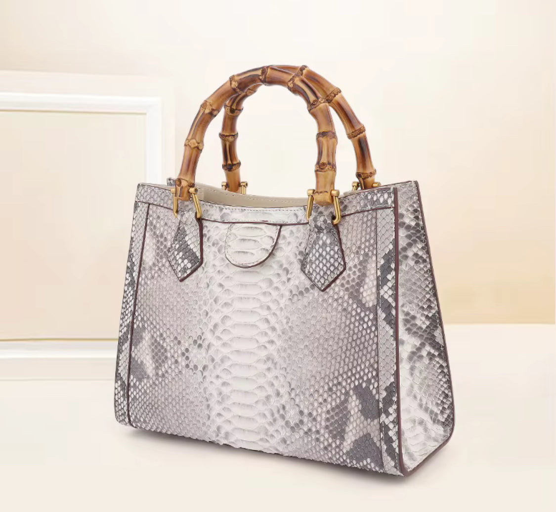Natural Color Snake Leather Bag for Women – Handmade in Italy | Noiyan