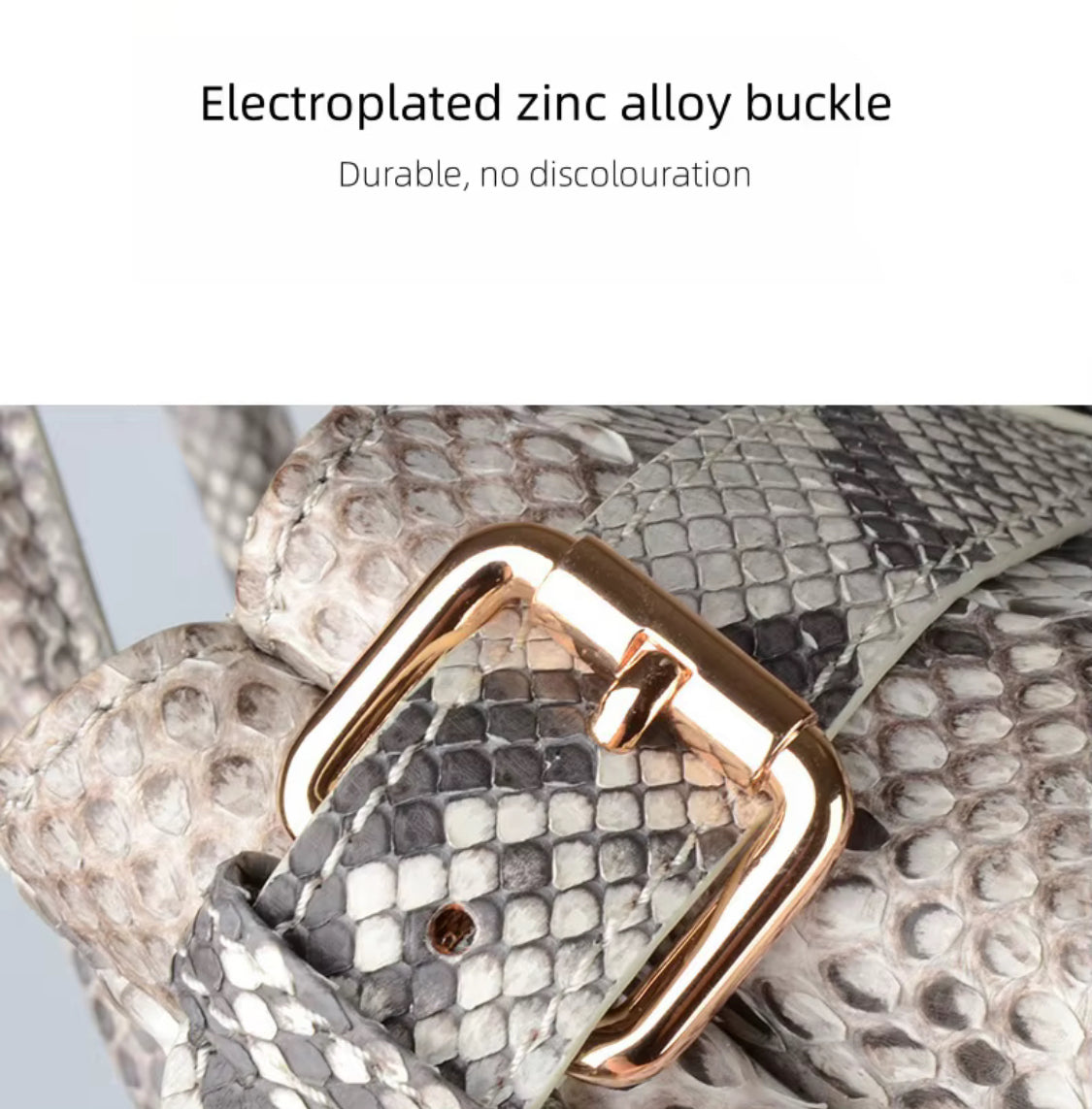 Natural Color Snake Leather Bag for Women – Handmade in Italy | Noiyan