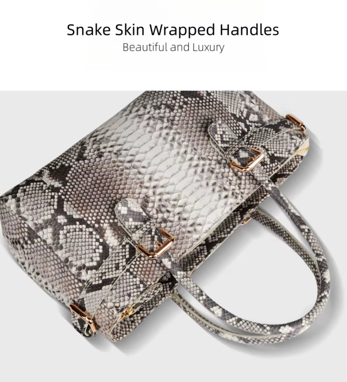 Natural Color Snake Leather Bag for Women – Handmade in Italy | Noiyan