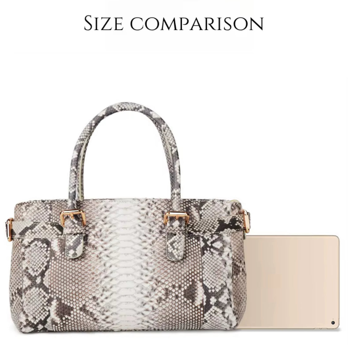 Natural Color Snake Leather Bag for Women – Handmade in Italy | Noiyan