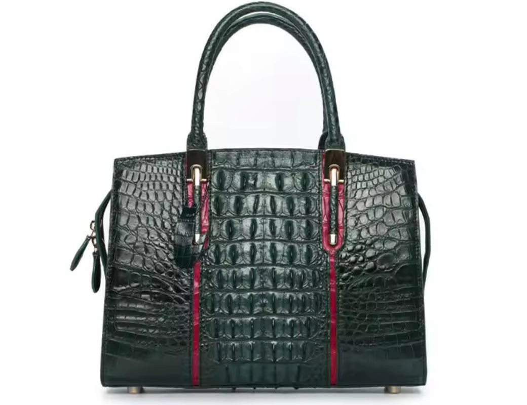 Crocodile Leather Bag in Three Colors – Handmade in Italy | Noiyan
