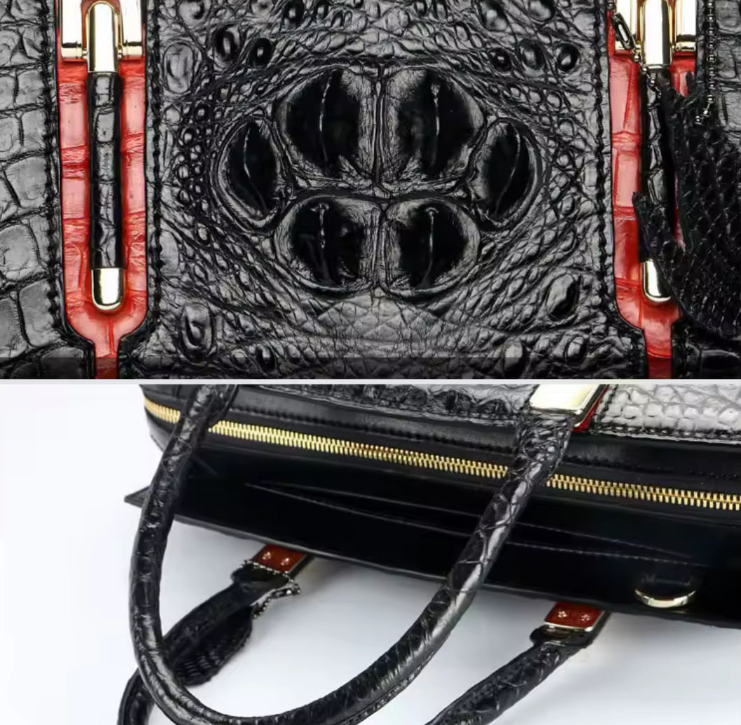 Crocodile Leather Bag in Three Colors – Handmade in Italy | Noiyan