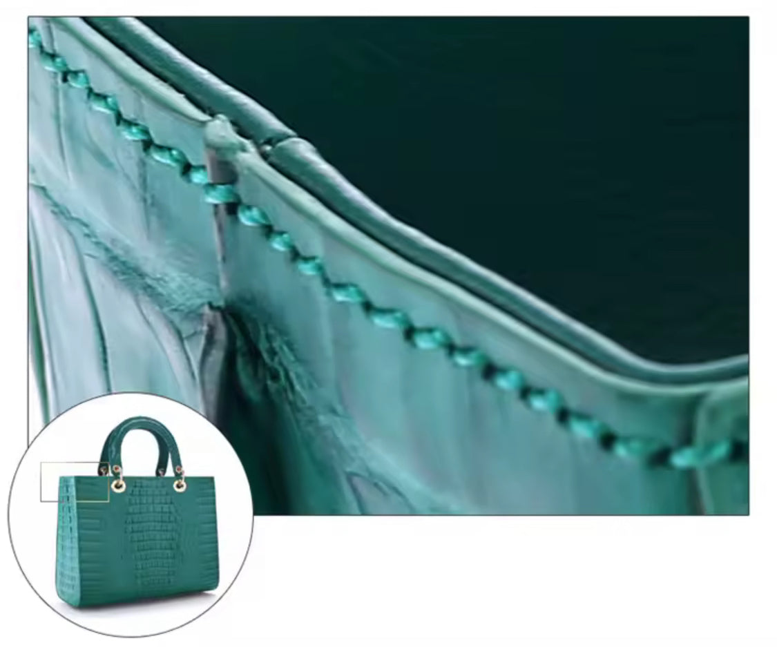 Crocodile Leather Bag in Five Colors – Handmade in Italy | Noiyan