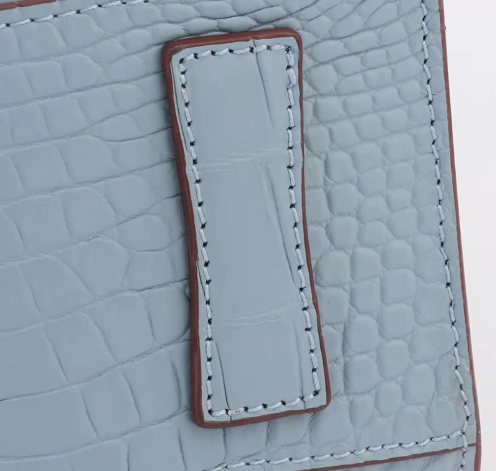 Crocodile Belly Leather Bag – Handmade in Italy | Noiyan